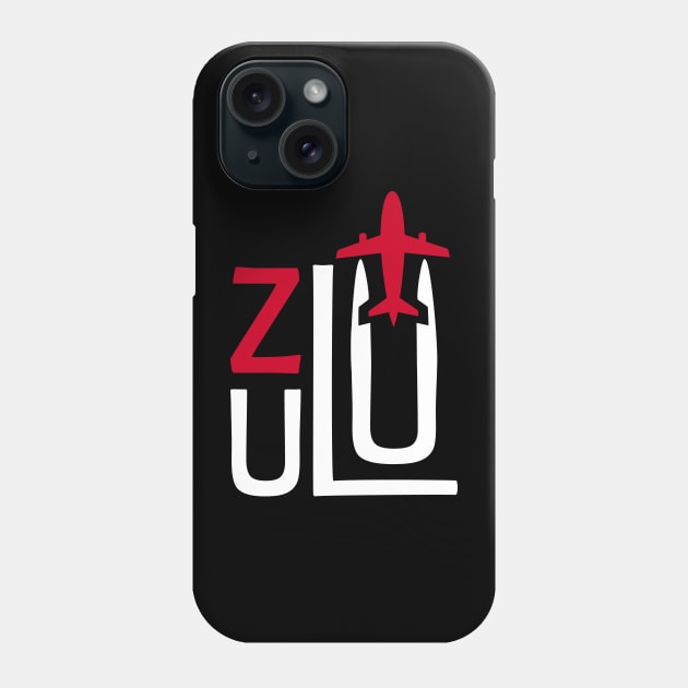 ZULU Aviation Phonetic Alphabet Pilot Airplane Phone Case by For HerHim