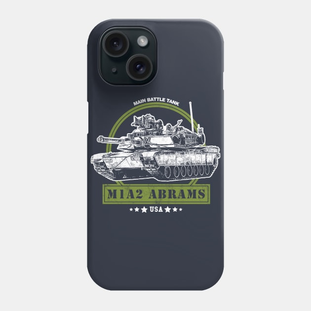 M1A2 Abrams US Army Tank Phone Case by rycotokyo81