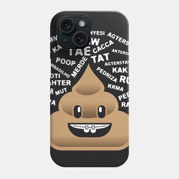 Poop by Any Other Name Funny Emoji Shirt Emoticon Poo Phone Case by jaybeebrands