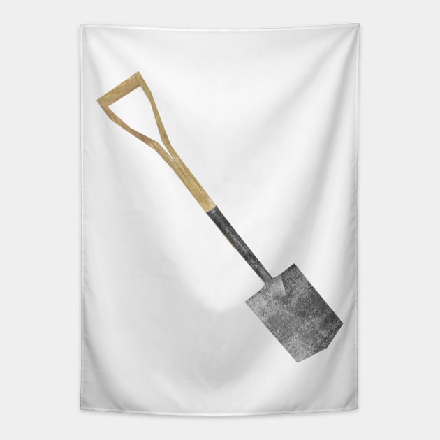 Garden spade Tapestry by Babban Gaelg