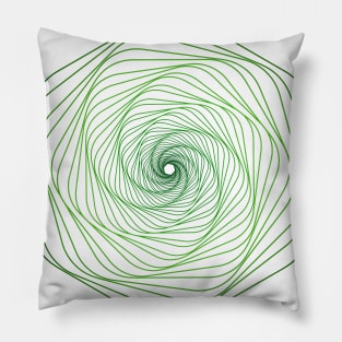 Galaxy space geometric green Pillow