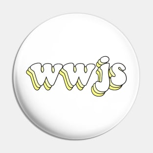 what would jesus say (yellow) Pin