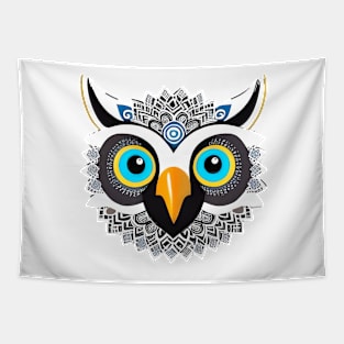 Owl head graphic Tapestry
