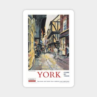 The Shambles, York - BR,NR - Vintage Railway Travel Poster - 1962 Magnet