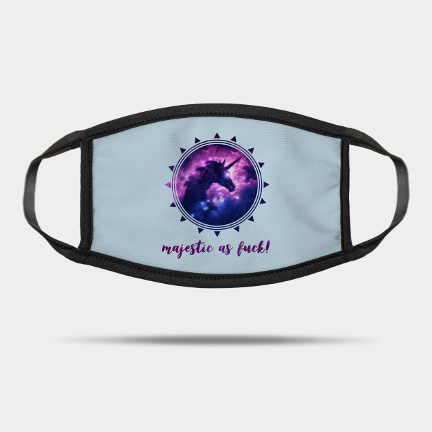Majestic Af Unicorn Mask Teepublic