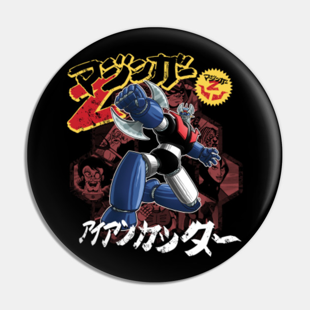 Mazinger Z Mecha Robot Cartoon 80's - Mazinger Z - Pin | TeePublic Mazinger Z Mecha Robot Cartoon 80's - Mazinger Z - Pin | TeePublic