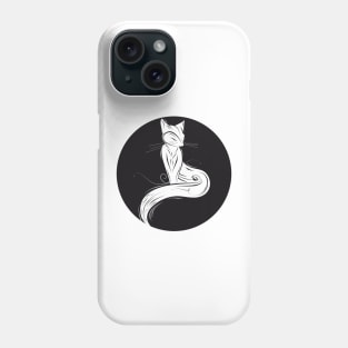 white fox - arctic fox Phone Case