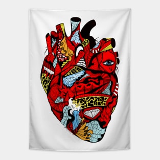 Transparent Heart Tapestry