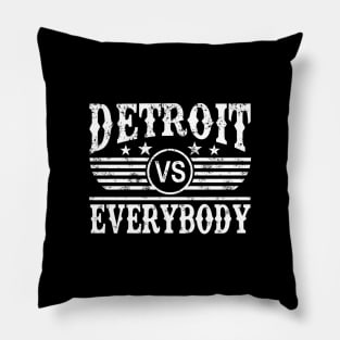 detorit vs everybody Pillow