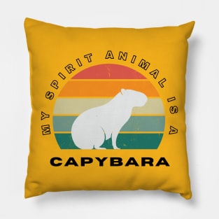 My Spirit Animal Is A Capybara Pillow