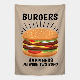 Vintage Burger Legend of Two Buns Tapestry