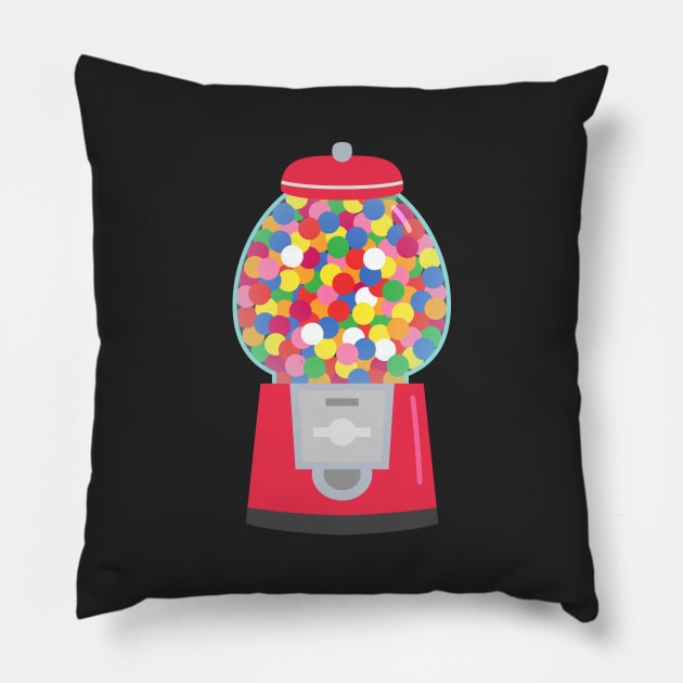 Colorful Candy, Gumball Machine Pillow by rustydoodle
