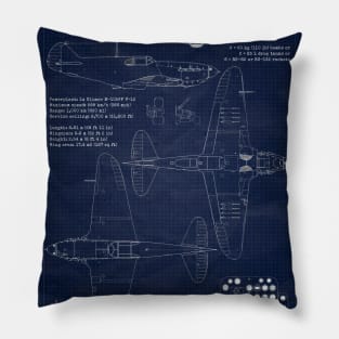 Lagg3 CCCP Blueprint Pillow