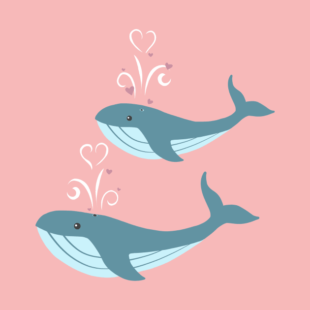 Whales in Love by Tilly-Scribbles