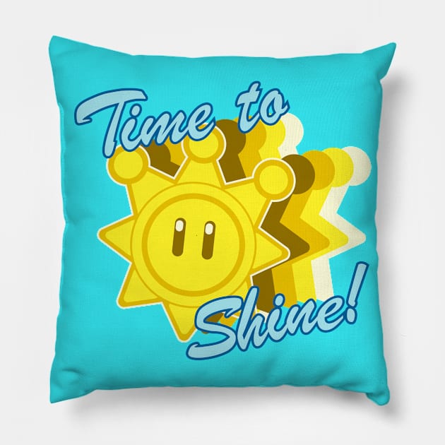 Time To Shine! Pillow by 80q Dresses You