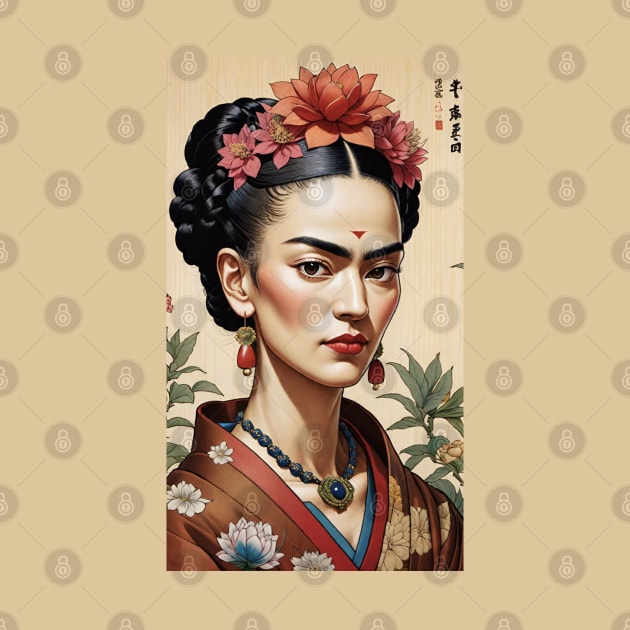 Frida's Eastern Elegance: Eastern-Inspired Portrait by FridaBubble