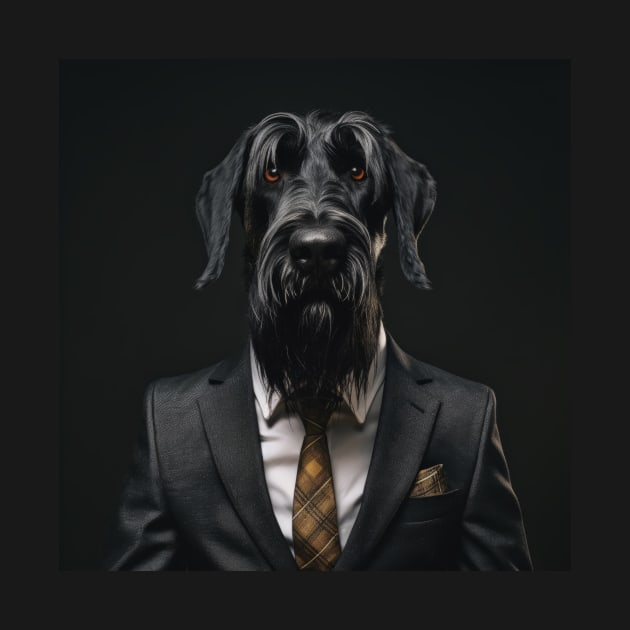 Giant Schnauzer Dog in Suit by Merchgard