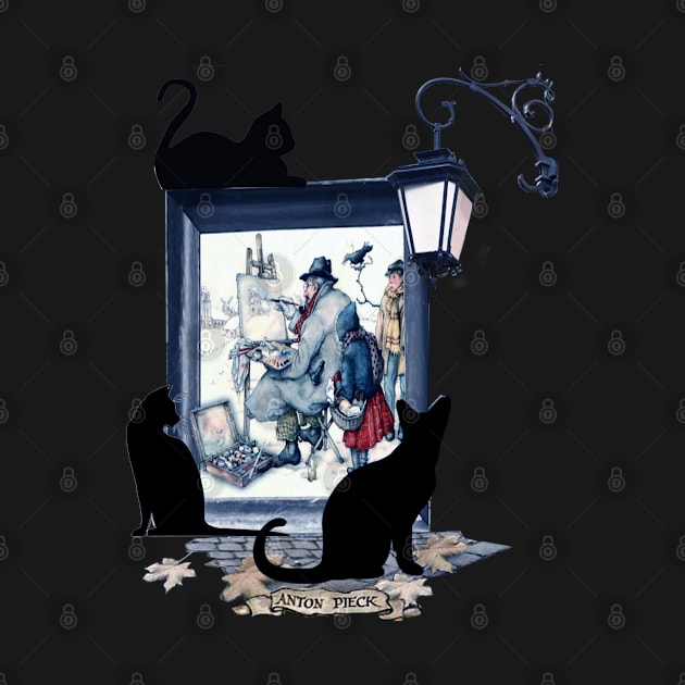 Anton Pieck- black cats by Just Kidding by Nadine May