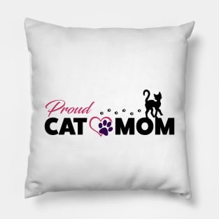 Proud Cat Mom Pillow