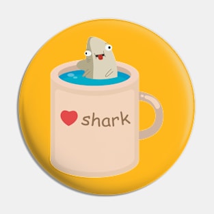 Funny shark Pin