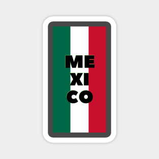 Mexico City in Mexican Flag Colors Vertical Magnet