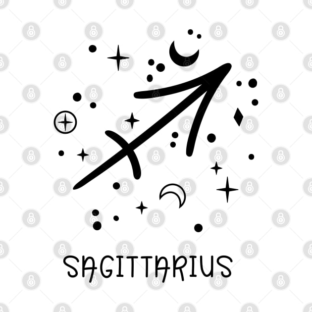 Sagittarius Celestial Zodiac Sign Symbol by The Cosmic Pharmacist