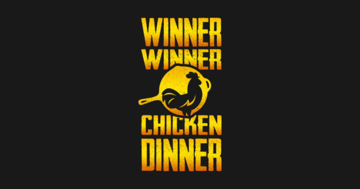 Winner Winner Chicken DINNER Pubg Sticker TeePublic Winner Winner Chicken DINNER Pubg Sticker TeePublic