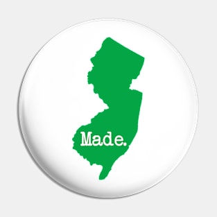 New Jersey Made NJ Green Pin