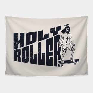 Grunge Holy Roller | Funny Skateboarding Jesus Tapestry