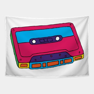 Cassette Colorful Tapestry