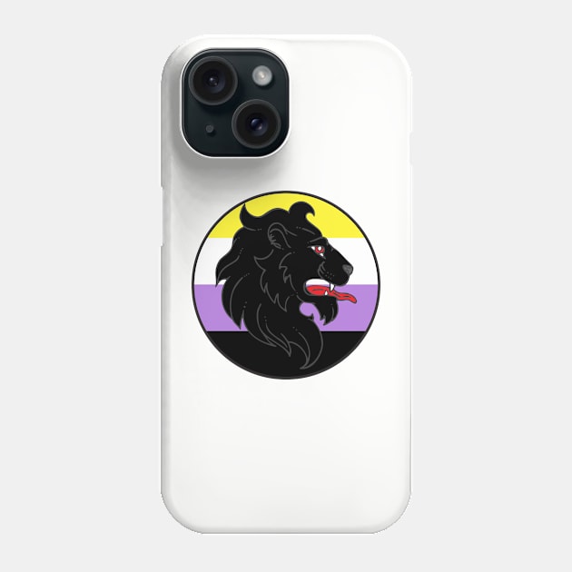 An Tir Pride - Nonbinary - Populace Badge Style 1 Phone Case by Yotebeth