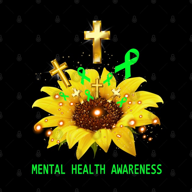 MENTAL HEALTH Awareness Sunflower Faith Hope Love by ThePassion99