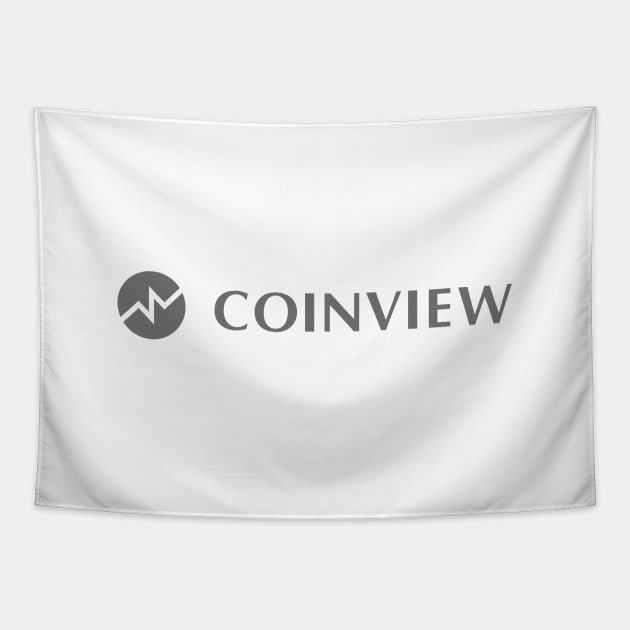 CoinView App User's Inner Circle Member - Grey Logo Tapestry by CoinView App