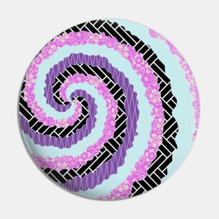 Happy boho spiral japanese pattern Pin