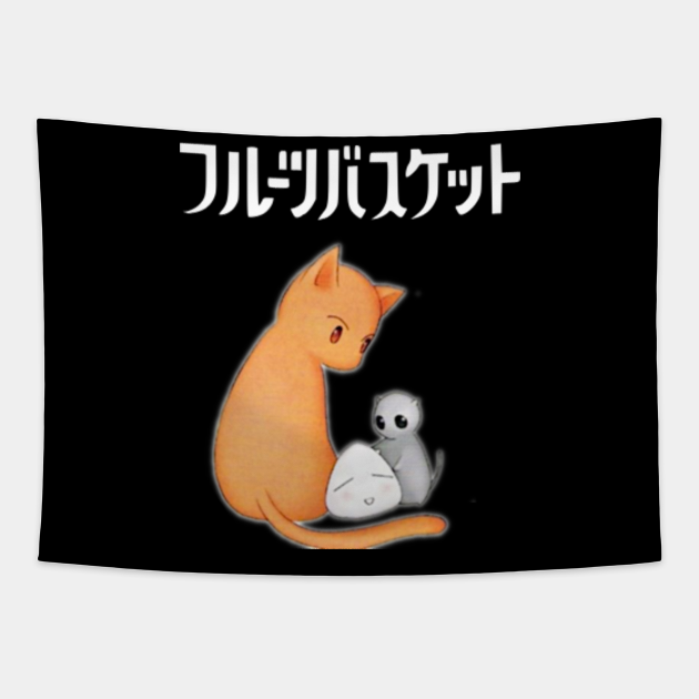 Fruits Basket Anime Cat Mouse Onigiri Fruits Basket Anime Tapestry Teepublic