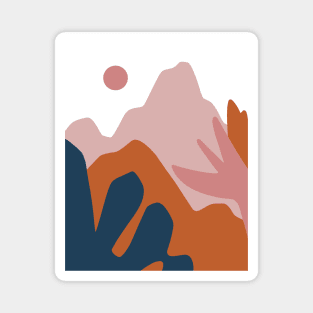 Mountains sunset landscape Magnet