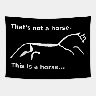 Uffington Horse: the real horse (white) Tapestry