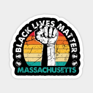 Massachusetts black lives matter political protest Magnet