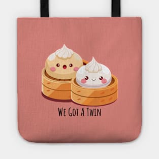 We Got A Twin: Adorable Twin Bun Merchandise | PunnyHouse Tote