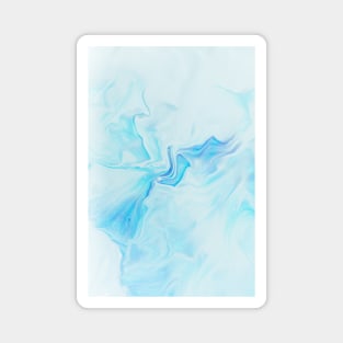 Cool Blue Gradient Marble Magnet