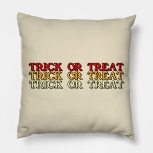 trick or treat vintage halloween custom Pillow