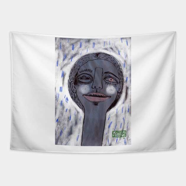 Rain Man Tapestry by Confuzius