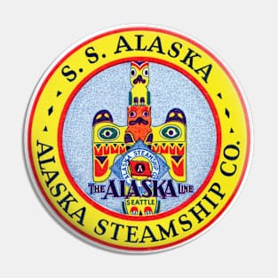 Vintage Steamship Alaska Pin