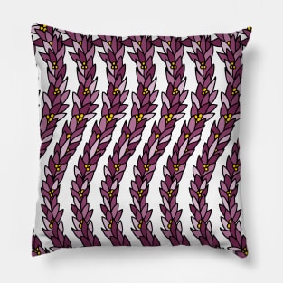 Purple Vines | Botanical Pattern Pillow