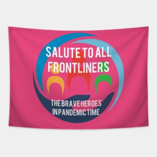 salute to frontliners Tapestry