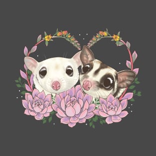 Sugar Gliders and Succulents T-Shirt