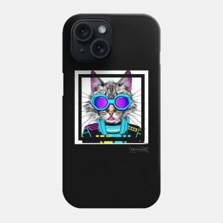 cat ciber punk Phone Case