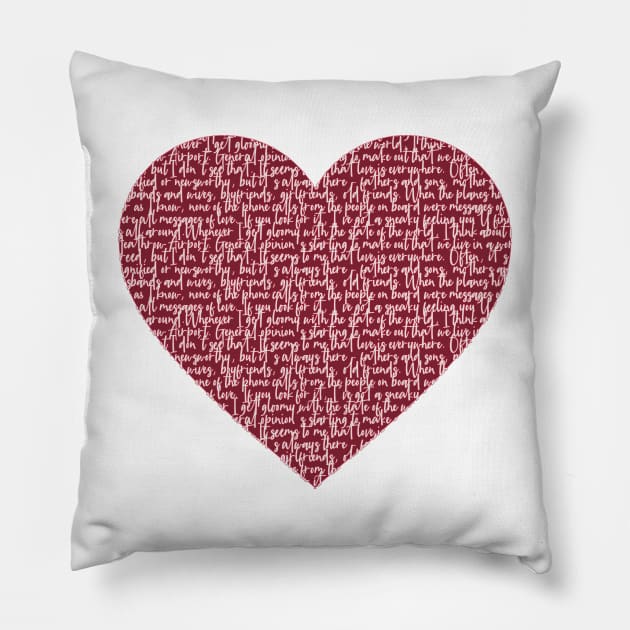 Love Actually Quote Pillow by baranskini