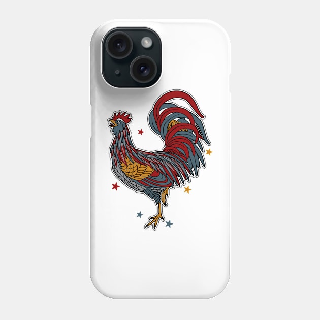 Rooster Phone Case by Allbestshirts