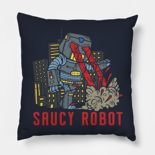Saucy Robot Pillow